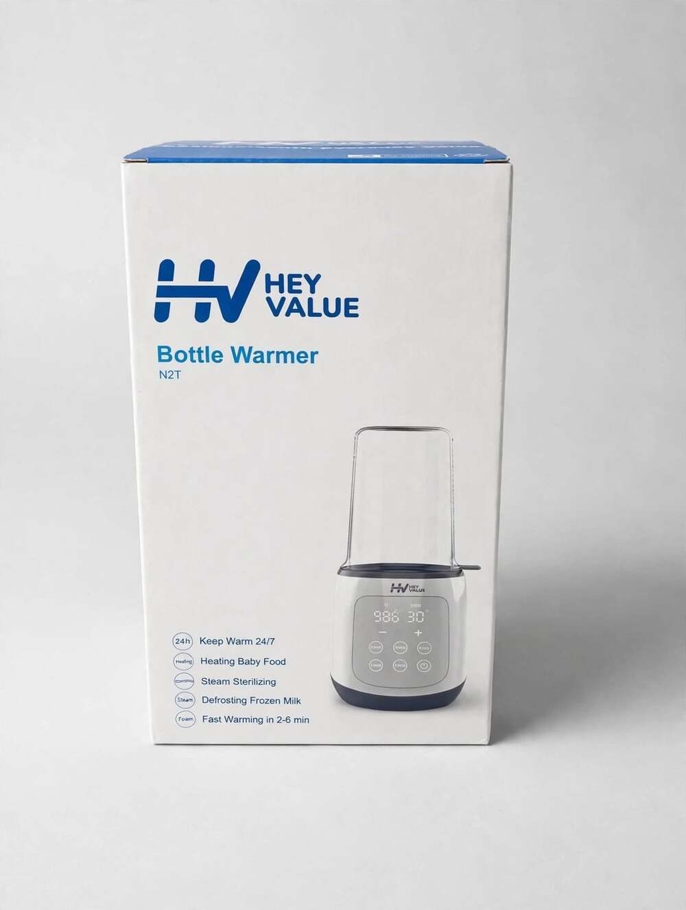 Hey Value Baby Bottle Warmer for Breastmilk or Formula 400W Fast Heating NZT - N